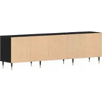 vidaXL TV-skåp med låda Svart Ek 150 x 30 x 44,5 cm Konstruerat trä