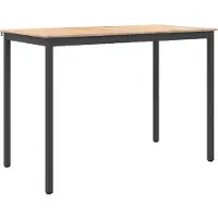 vidaXL Barbord Naturfärg 150 x 80 x 105 cm Massiv furu