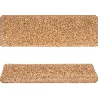 vidaXL Trappstegsmattor 15 st 65x21x4 cm beige