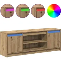 vidaXL TV Enheter Brun 139,5 x 34 x 50 cm Konstruerat trä