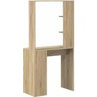 vidaXL Skrivbord Sonoma-ek 78,5 x 37 x 154,5 cm Konstruerat trä
