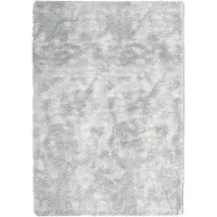 vidaXL Ryamatta med lång lugg NAVARRA ljusgrå 240x340 cm polyester