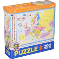 Eurographics (EURHR Karta över Europa 200-bitars pussel