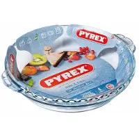 Pyrex Moule à tarte - PYREX - BAKE&amp;ENJOY - Verre borosilicate - 26x23 cm - Résistant aux chocs thermiques