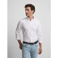 Silbon för män. S261020508307 Sport oxfordskjorta rosa ränder (L), Casual, Bomull, Lång ärm