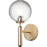 Nuura Vägglampa , Miira Wall, dimbara, Guld / mässing, Vardagsrum, Metall, Design