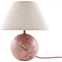 Globen Lighting Bordslampa Castello, Creme / bärnsten, Vardagsrum / matsal, Textil / tyger / siden, Design, Bordslampa