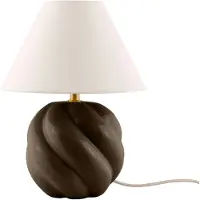 Globen Lighting Bordslampa , DAHLIA, Beige, Vardagsrum, Tyg / textil