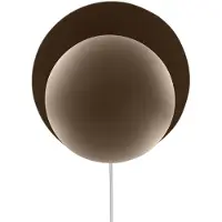 Globen Lighting Vägglampa Orbit, Brun / rost, Vardagsrum / matsal, Metall, Design, Vägglampa, vägglampa inomhus