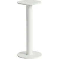HAY LED-batteridriven bordslampa HOST PORTABLE, krämvit, 22 cm IP44 dimbar, Creme / bärnsten, Vardagsrum / matsal, Aluminium / grå / zink, Modern