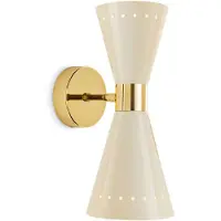 Stilnovo Vägglampa , Megafono, Beige, Vardagsrum, Metall, Design