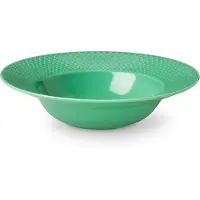 Lyngby Porcelæn Rhombe Color Soup Plate-24.5 Cm Djup Tallrik I Glas