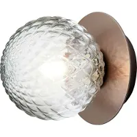 Nuura Vägglampa , Liila, dimbara, Brons / antikmässing, Badrum, Metall, Skandinavisk