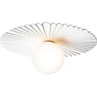 Nuura Design vägglampa Liila Muuse, dimbar, Vitt / opal, Badrum, Metall, Skandinavisk, Vägglampa, vägglampa inomhus