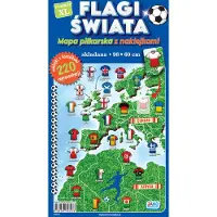 SuperMerchantEU Världens flaggor. Fotbollskarta med klistermärken