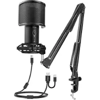 Fifine T683 kondensatormikrofon (svart)