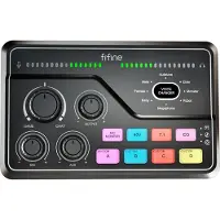 Fifine SC8 RGB gaming mixer (svart)