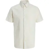 Jack & Jones 12294285 Linen Plus Size Kortärmad Skjorta
