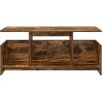 vidaXL TV-bänk Rökt ek 102 x 35 x 45 cm Konstruerat trä
