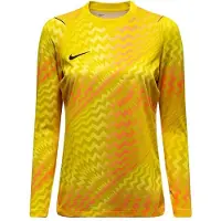 Nike Målvaktströja Dri-FIT Gardien V L/S - Gul/Svart Dam, storlek Small