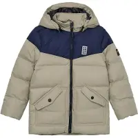 Lego Wear Vadderad jacka - LWJebel 733 - Beige/Blå - - 11 år (146) - Dunjacka