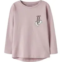 Name it T-shirt 'NMFVIX' beige / ljusblå / choklad / mauve