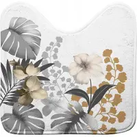 Bisk badrumsmatta 45x45 cm vit