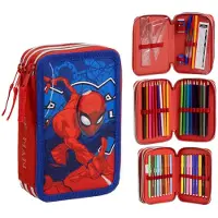 Cerdá - Pencil Case with Accessories - Spider-Man
