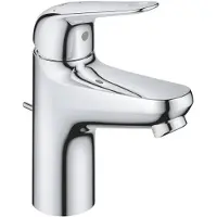 GROHE Swift vit armatur - kallstart med push-open-ventil
