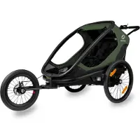 Hamax Outback (+ Bicycle Arm & Stroller Wheel) Green/Black