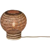 Good&Mojo Bordslampa Barbados, Ljust trä, Vardagsrum / matsal, Bambu, Bordslampa