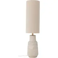 Bloomingville Linetta golvlampa, vit, stengods