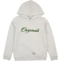Jack & Jones Hoodie - JorNantucket - Bright White/Melange - - 12 år (152) - Hoodie