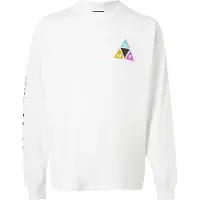 HUF T-shirt 'Prism' ljusblå / rosa / svart / vit