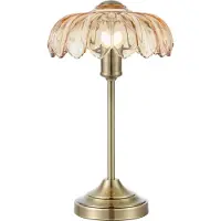 Markslöjd Bordslampa Kurage, Brun / mässing, Vardagsrum / matsal, Glas, Bordslampa
