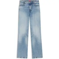 HUGO för kvinnor. 50560035 Blue Flare Jeans (27/32), Blå, Casual, Bomull, Denim