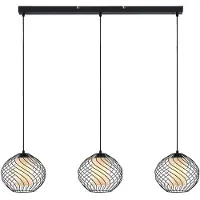 LINDBY Taklampa , Cedrice, dimbara, Svart, Vardagsrum, Metall, Vintage / retro