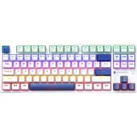 Machenike K500B-B87 Mekaniskt speltangentbord, kabelanslutet, bakgrundsbelysning, röd switch - Vit