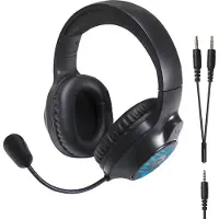 Speedlink TYRON Over Ear-hörlurar Sladd Stereo Svart, RGB Headset, Volymkontroll, Mikrofonljudavstängning Spel