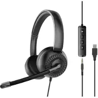 Speedlink METIS On-ear headset Sladd Stereo Svart Headset, Volymkontroll, Mikrofonljudavstängning
