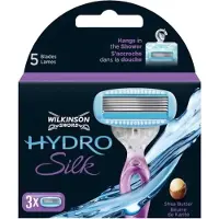Wilkinson Hydro Silk utbytessalongblad till rakhyvel, 3 st