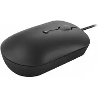 Lenovo 400 - Mus - kompakt - optisk - 4 knappar - kabelansluten - korpsvart - detaljhandel