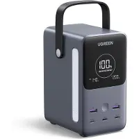 UGREEN Nexode - Power bank - 5 / 9 / 12 / 15 / 20 / 28 V - 300 watt - litium järn fosfat - 48000 mAh - 153 Wh - utgångskontakter: 5