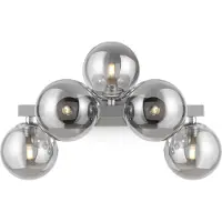 Maytoni Vägglampa Dallas, dimbar, Förkromad / silver, Vardagsrum / matsal, Metall, Modern, Vägglampa, vägglampa inomhus