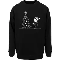 Merchcode Sweatshirt 'Christmas Cute Kid' svart / vit