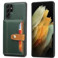 Mtp Products Samsung Galaxy S25 Ultra Retro Style Skal med Plånbok - Grön