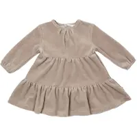 Smallstuff Klänning - Velour - Nature - - 2 år (92) - Klänning