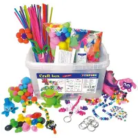 Playbox Multi Krea Låda - 740 delar - Piprensare/Fjädrar/Pärlor/ - - One Size - Kreativt lekset