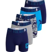 Cr7 Boxershorts - 5-pack - Flerfärgad m. Tryck - - 7-9 år (122-134) - Boxershorts