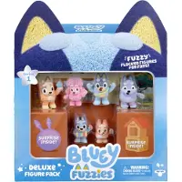 Bluey Figurer - Fuzzies - 6 st. + 2 överraskningar - - One Size - Leksaksfigur